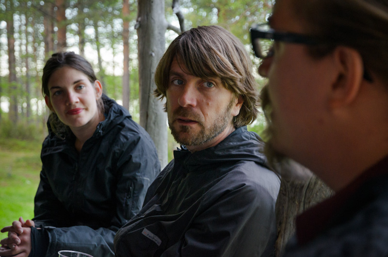 Ruben Östlund ja Eero Tammi jutustelivat Sattasessa