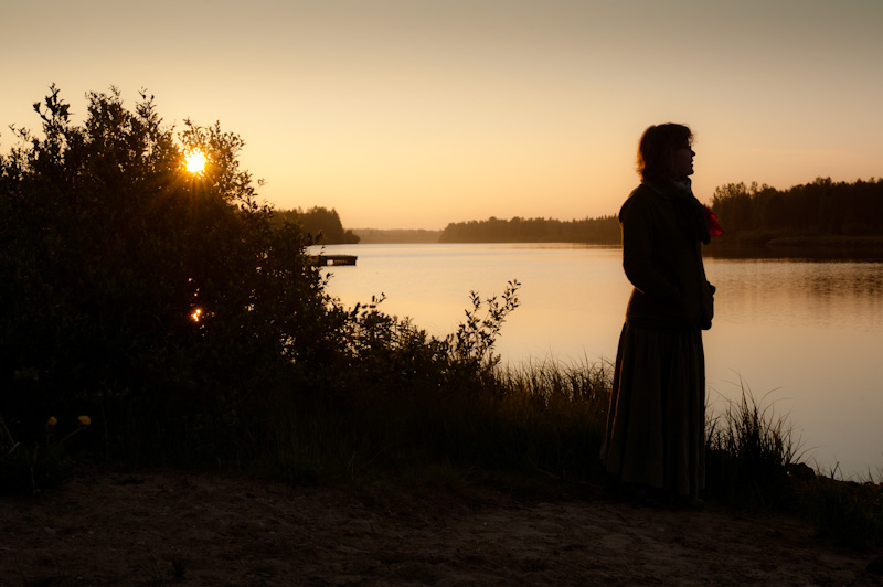 Keskiyön aurinko Kitisenrannalla