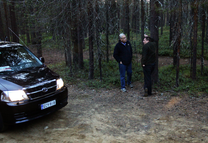 Peter von Bagh ja Aki Kaurism&auml;ki Porttikoskella