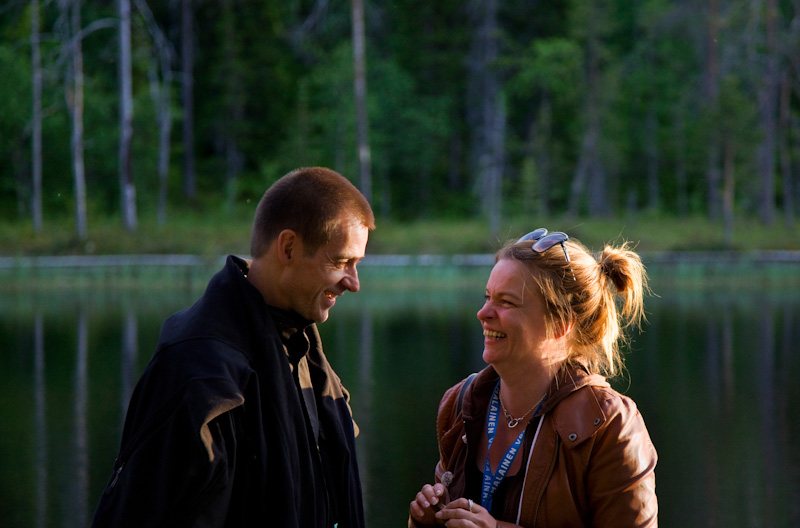 Frank Bockius ja Elina Knihtil&auml; Luostolla