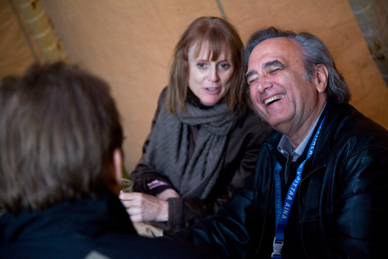 Joe Dante ja Elizabeth Stanley Sattasessa