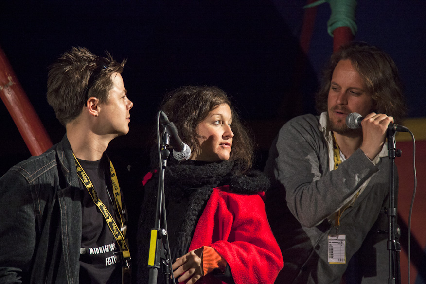 Kino Euphorialaiset Jorma Kaulanen, Clémence Laboureau ja Eero Erkamo