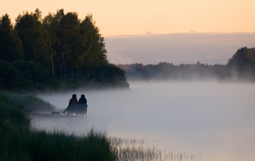 Usvaa Kitisenrannassa