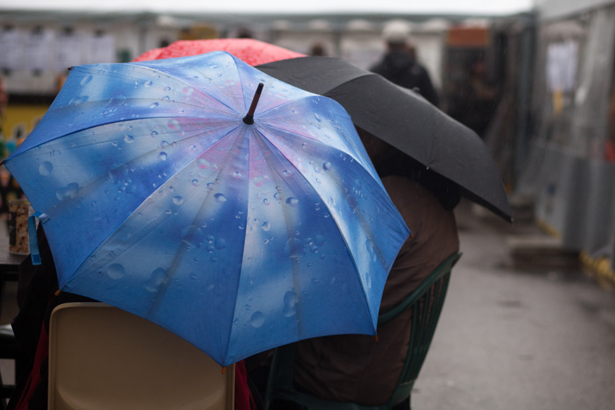 Festivaalien hienoin sateenvarjo